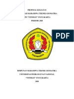 Proposal Kegiatan Kaderisasi Mahasiswa Teknik Geomatika Upn "Veteran" Yogyakarta PERIODE 2020