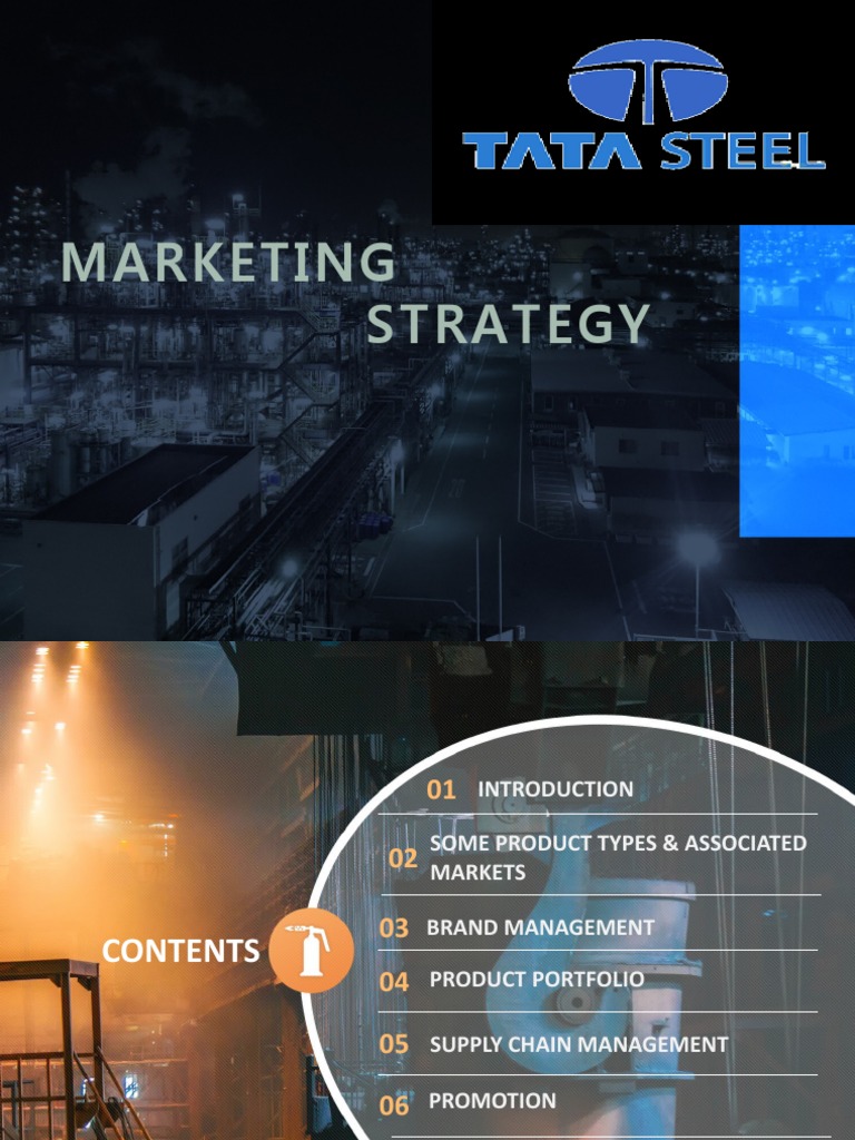 Tata Steel Marketing Strategy Presentation | PDF | Marketing | Business ...