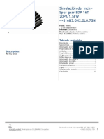 Simulación de engranaje cónico 8DP 16T