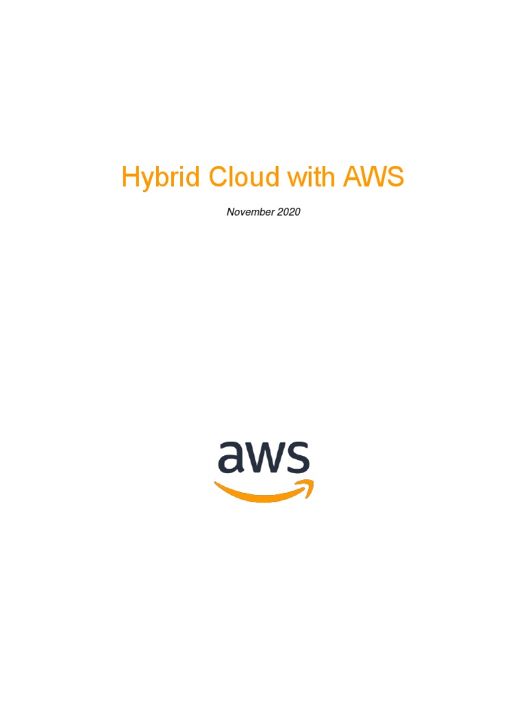 Hybrid Cloud With Aws | PDF | Cloud Computing | Amazon Web Services