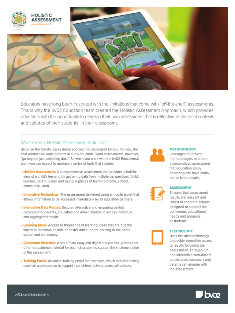 Holistic Assessment Print Pdf Learning Educational Technology