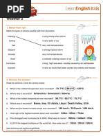 Worksheets Weather 2