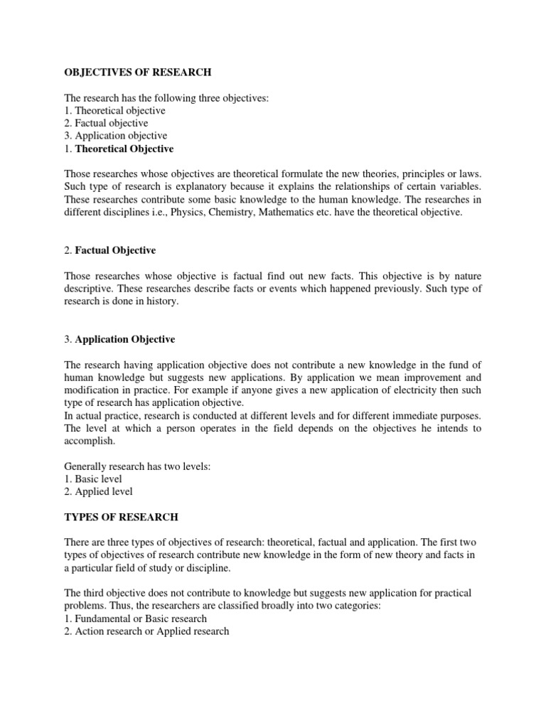 Types of Research | PDF | Theory | Hypothesis