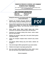 Soal UTS Rekayasa Geologi Tahun 2020