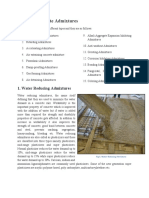Types of Concrete Admixtures