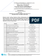 Surat Pengumuman Penyesuaian Jadwal Seleksi Guru PPPK