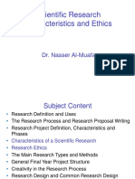 3 - Scintific Research Characteristics and Ethics
