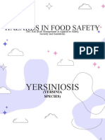 Food Safety Hazards of Yersiniosis and Parasites