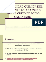 ad Quimica Del Irrigante Endodontico Hipoclorito de Sodio