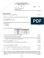 F.3 Half-Yearly Exam Revision Set 2 With Answers