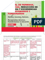 MANUAL DE PERMISOS, LICENCIAS, REDUCCIÓN DE JORNADA Y EXCEDENCIAS DE FUNCIONARIOS Y 2020 FUNCIONARIAS - Federación de Enseñanza de CCOO de Madrid