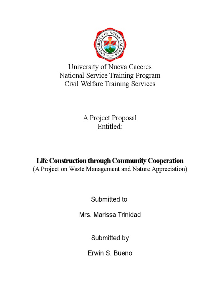 Barangay Waste Management Proposal | PDF | Trees | Flood