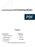 Transmission and Switching Techniques