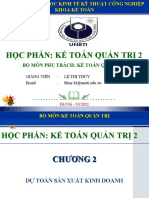 Lý thuyết - KTQT2-Chương 2