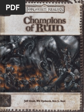 D&D 3.5 - Forgotten Realms Champions Of Ruin | PDF