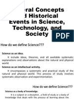 General Concepts and Historical Events in Science, Technology, and Society