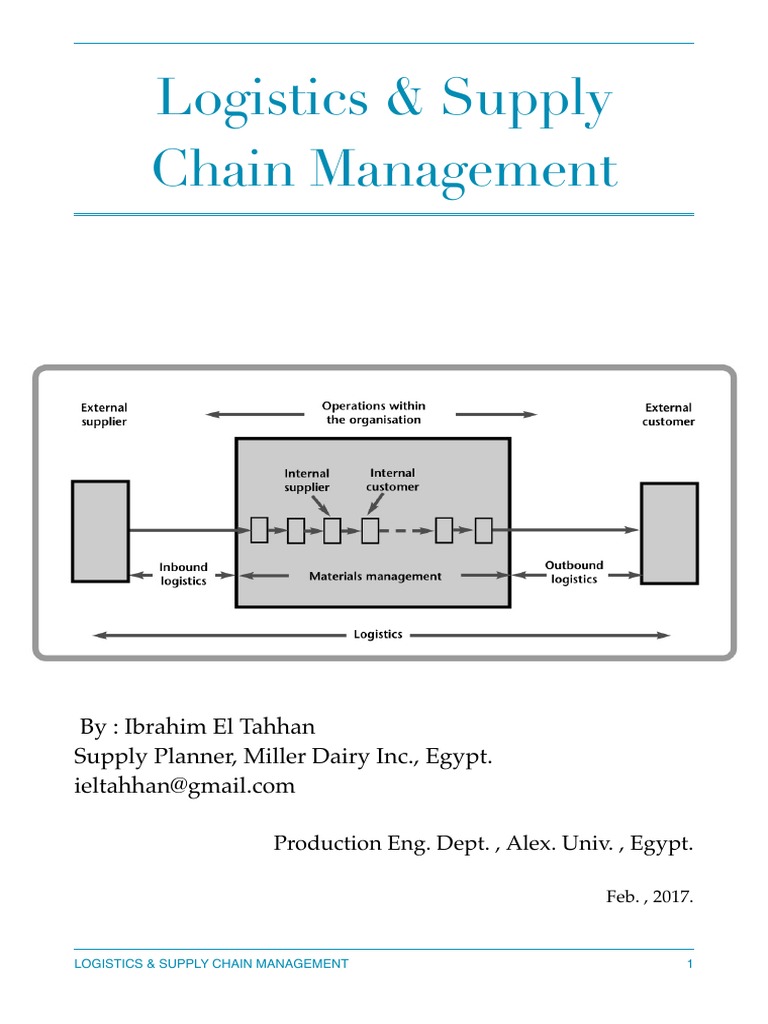 Logistics & Supply Chain Management Guide | PDF | Logistics | Supply ...