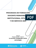 ANEXO 2 - La acción integrada como estrategia. Orientaciones para la elaboración de propuestas integradas de enseñanza.