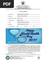 April 7 World Health Day Activity Report 1