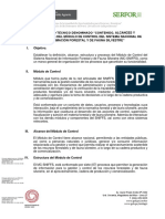 Documento Técnico Denominado Contenido Alcances y Generalidades Del Módulo de Control Del SNIFFS