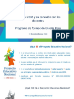 El PEN Al 2036 y Su Conexión Con Los Docentes