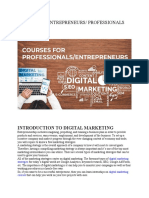 Course For Entrepreneurs/ Professionals (200 Hours)