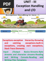 Oop Unit 3 - Exception Handling & Io Streams