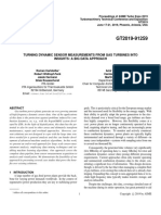 Turning Dynamic Sensor Measurements From Gas Turbines Into Insights: A Big Data Approach