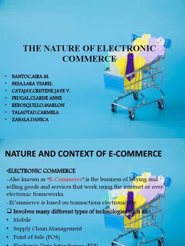 Understanding E-Commerce Dynamics | PDF | E Commerce | Electronic Business