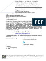 Surat Pemberitahuan PMB Prodi PJJ PAI TA 2021-2022