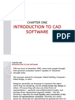 Introduction To Cad Software: Chapter One