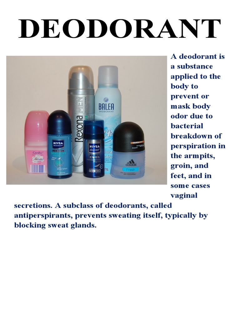 Deodorant PDF Medical Specialties Chemical Substances