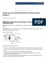 Chapter 11 Human Eye and Colourful World Note