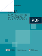 Guía Para Evaluación de Programas en Educación
