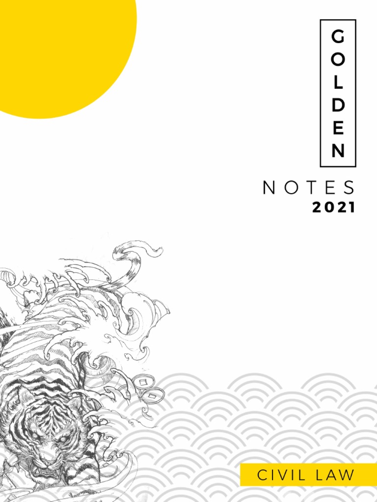 3 2021 UST Golden Notes Civil Law | PDF | Will And Testament | Intestacy