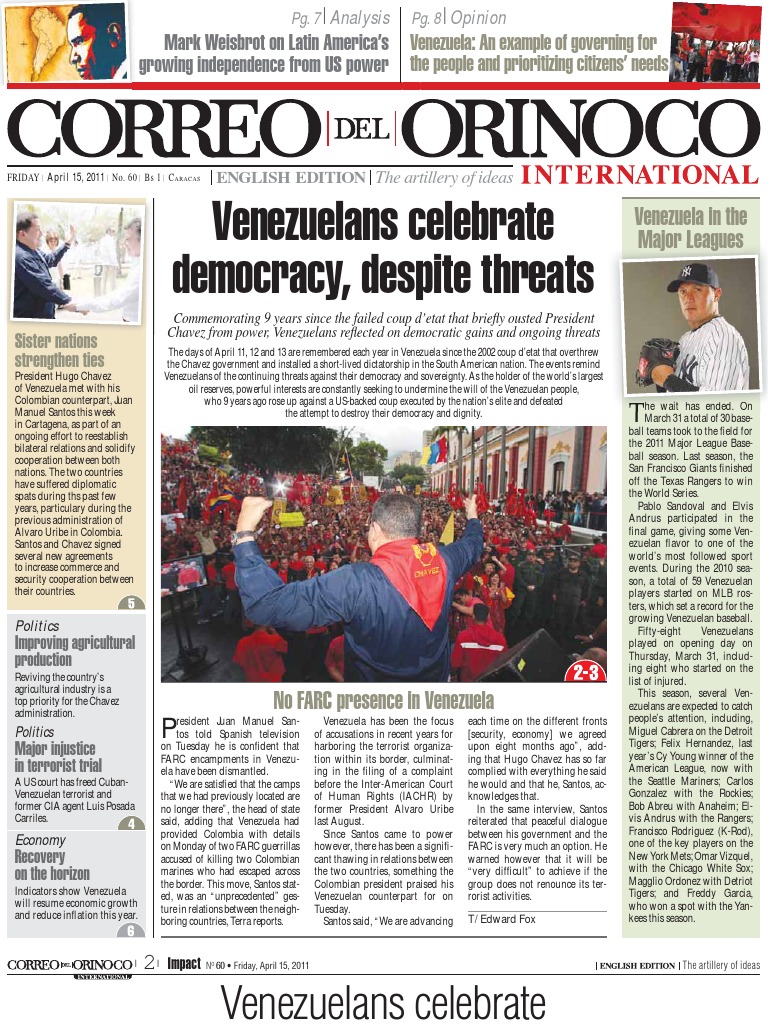 Venezuelans Celebrate Democracy, Despite Threats: Venezuela in The ...