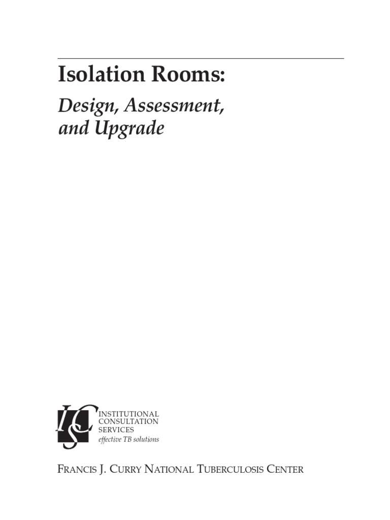 Isolation Room Design and Assessment Guide | PDF | Duct (Flow ...