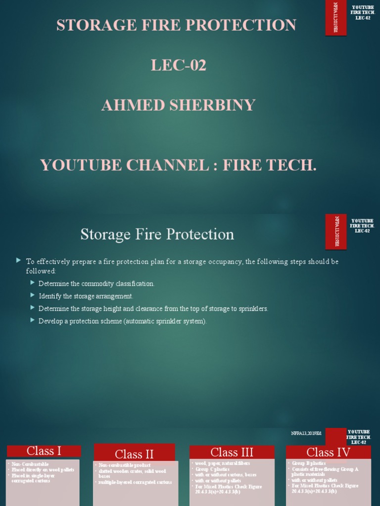 Storage Fire Protection Guidelines | PDF | Pallet | Building Engineering