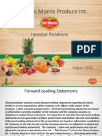 Fresh Del Monte Produce Inc.: Investor Relations