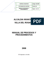 2.1.5.4 Manual de Procesos y Procedimientos
