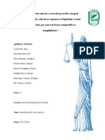 Simulacion Del Acto Juridico - Carrera de Derecho IV