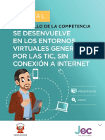 DESARROLLO DE LA COMPETENCIA TIC SIN INTERNET