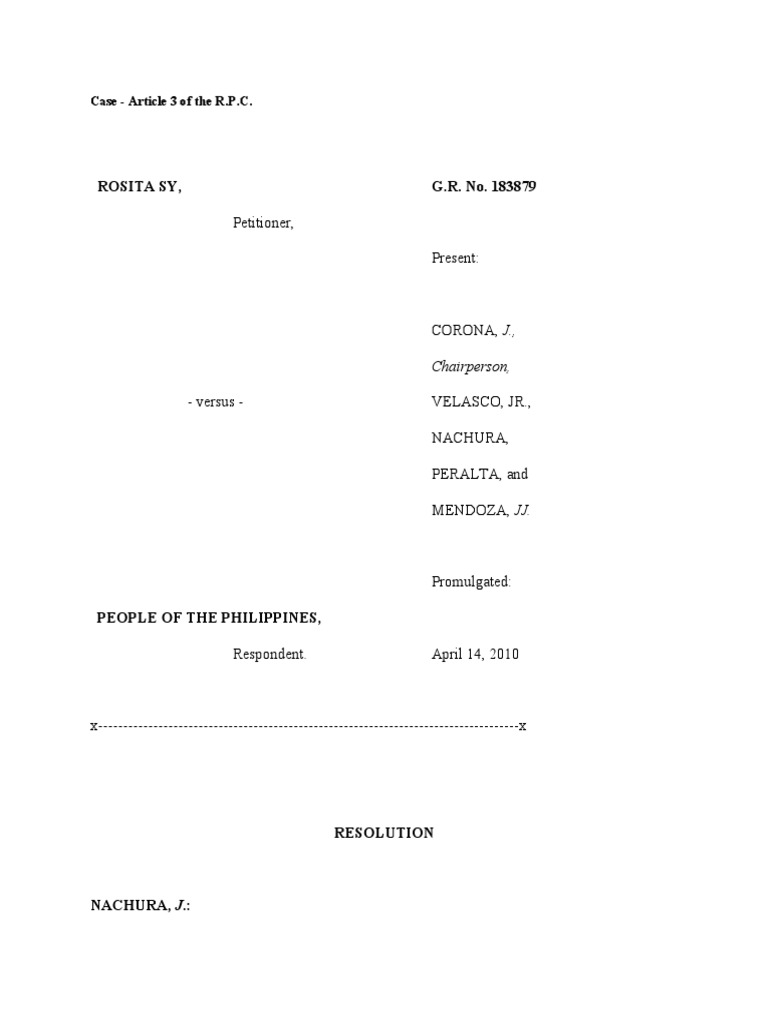 Case 1 - Article 3 of The R.P.C. | PDF | Fraud | Government