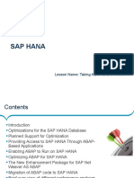 Taking ABAP To SAP HANA