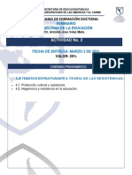 Actividad 3 - Sociología de La Educación - Unac - Dr. Antonio José Vélez Melo