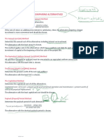 Methods or Patterns in Comparing Alternatives: The Rate of Return On Additional Investment Method