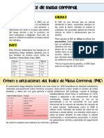 Origen y Aplicaciones Del Indice de Masa Corporal (IMC)