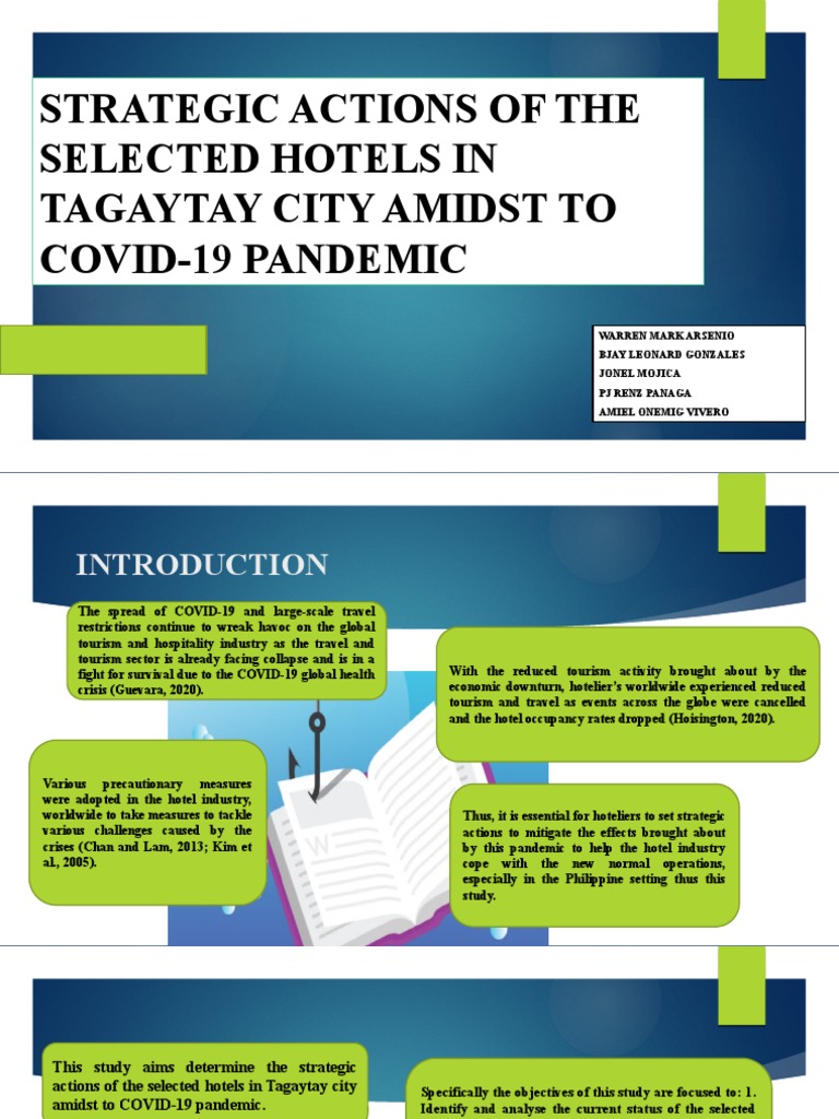 Strategic Actions of The Selected Hotels in Tagaytay City Amidst To