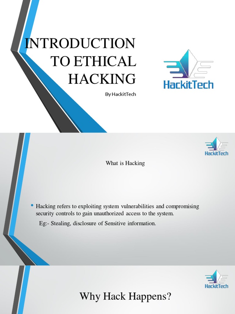01.1 - Ethical Hacking | PDF | Security Hacker | White Hat (Computer ...