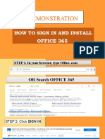 Demonstration: How To Sign in and Install Office 365